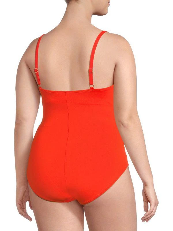 La Blanca Plus Ruched One Piece Swimsuit 2