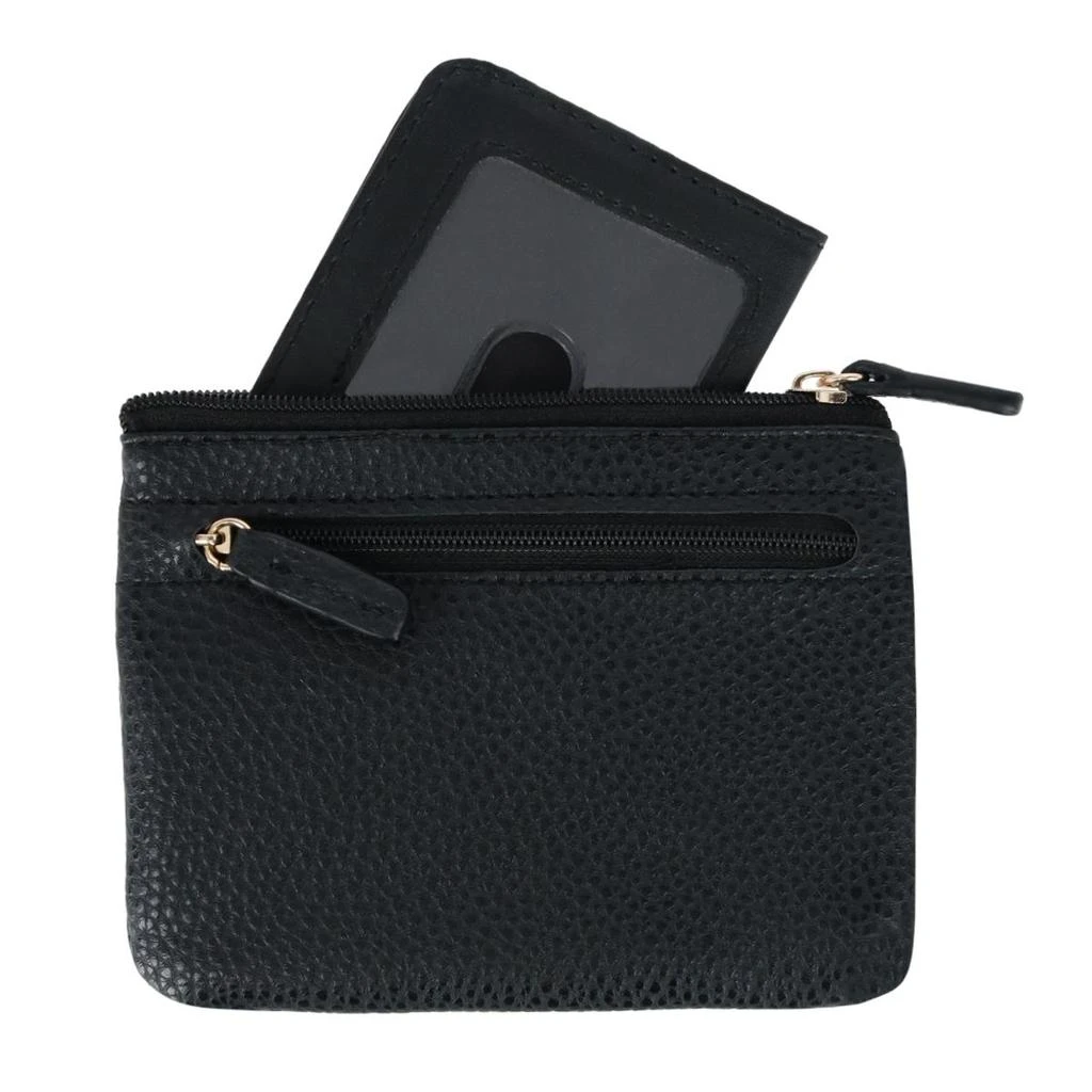 Buxton Women's Solid Color Vegan Leather Large ID Coin Case 3