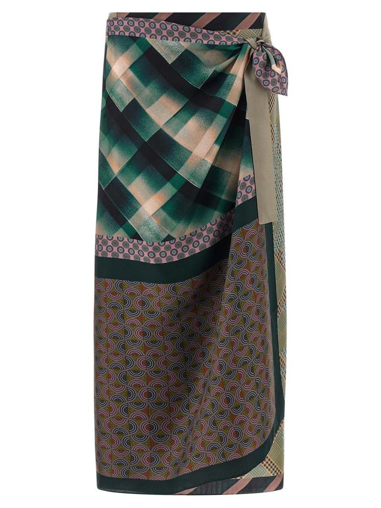 Shop PRINTED VISCOSE BLEND SHERA SKIRT on Sale at