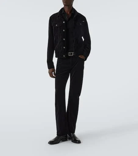 Tom Ford Cotton velvet bootcut pants 2