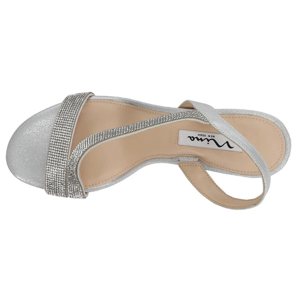 Nina Nieves Rhinestone Slingback Sandals 4