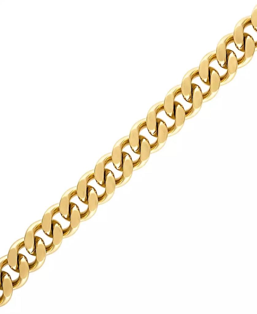 Bulova Men's Classic Curb Chain Bracelet in Gold-Plated Stainless Steel 3