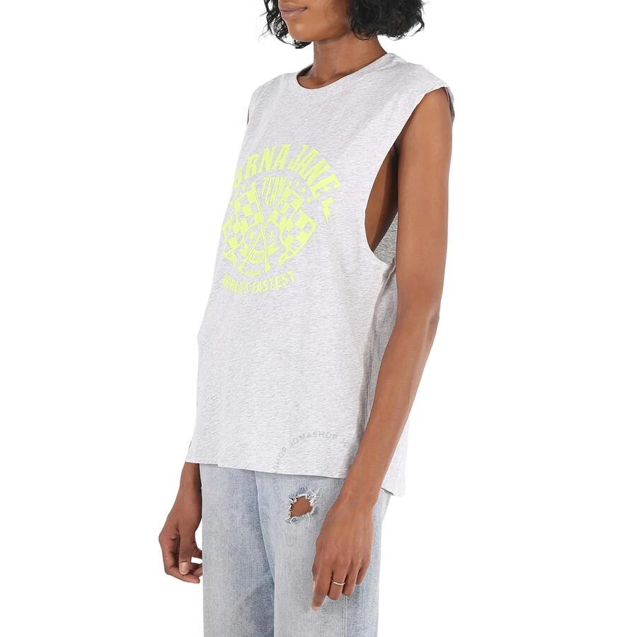 Lorna Jane Ladies Light Grey Marl Speedway Boyfriend Muscle Tank Top 3