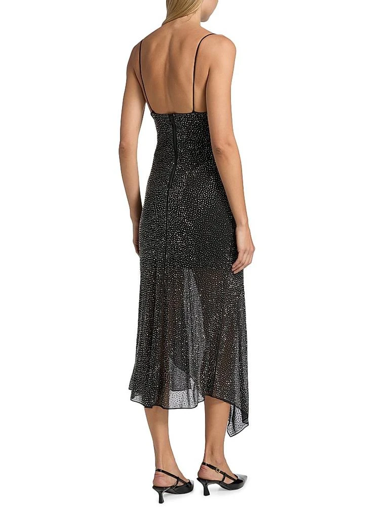 Alice + Olivia Harmony Embellished Asymmetric Midi-Dress 5