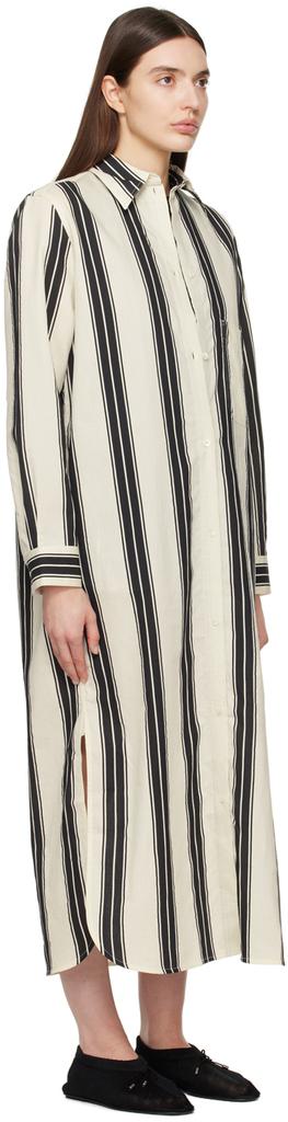 Totême Black & White Striped Maxi Dress