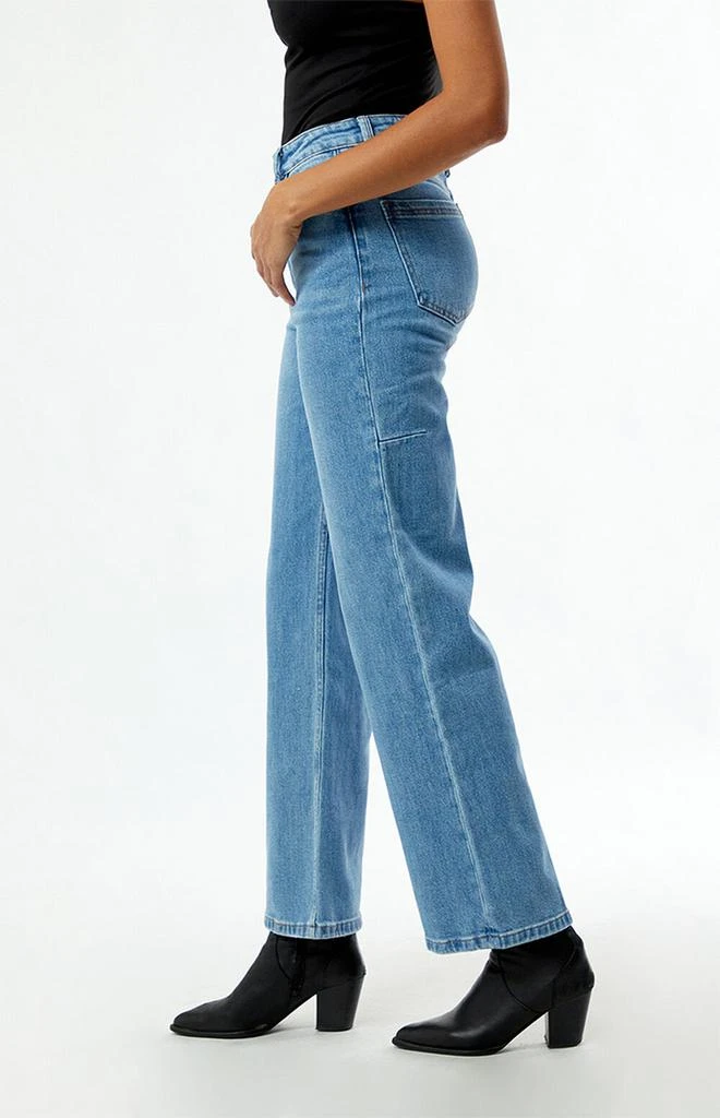 Thrills Cherry Stretch High Waisted Straight Leg Jeans 3