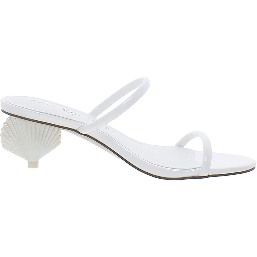 Katy Perry The Scalloped Shell Womens Faux Leather Iridescent Heels 2