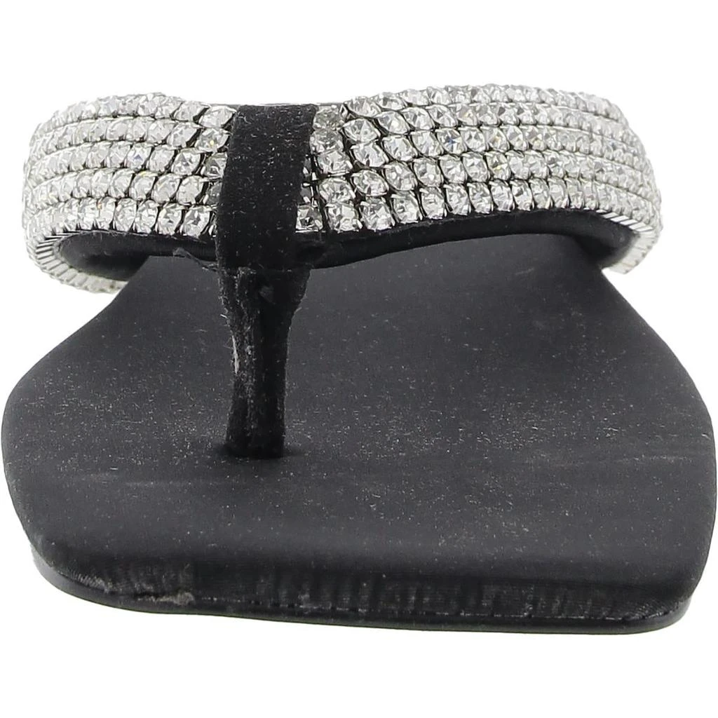 Steve Madden Diva Womens Embellished Textured Flip-Flops 2