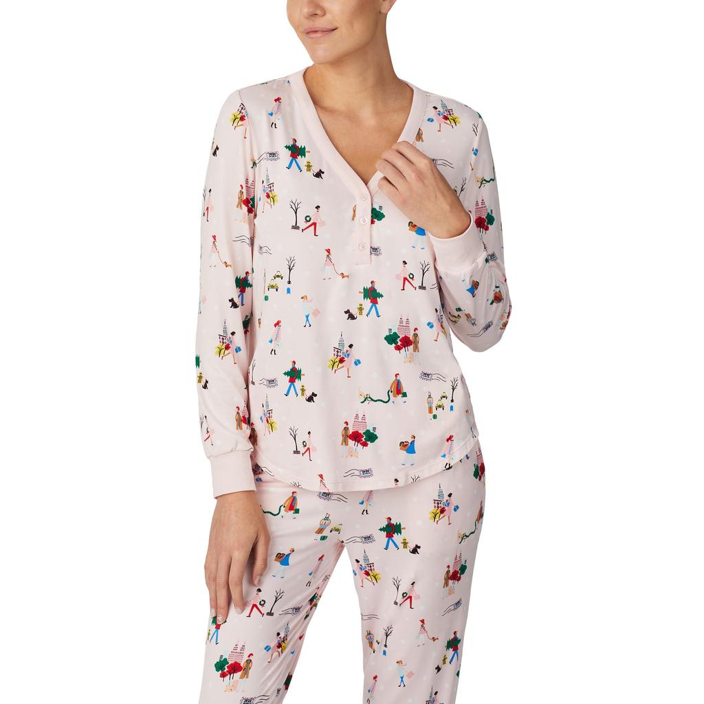 (取寄) ケイトスペード レディース コージー ブラッシュ ジャージ ロング スリーブ ヘンリー ジョガーズ セット Kate Spade New York women Cozy Brushed Jersey Long Sleeve Henley Joggers Set Holiday Travelers Shop Cozy Brushed Jersey Long Sleeve Henley Joggers Set on Sale at