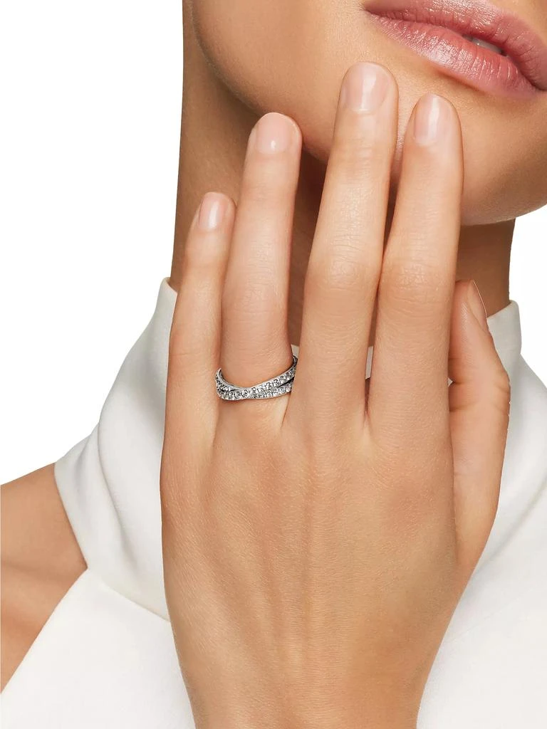 David Yurman DY Crossover Band Ring in Platinum 7