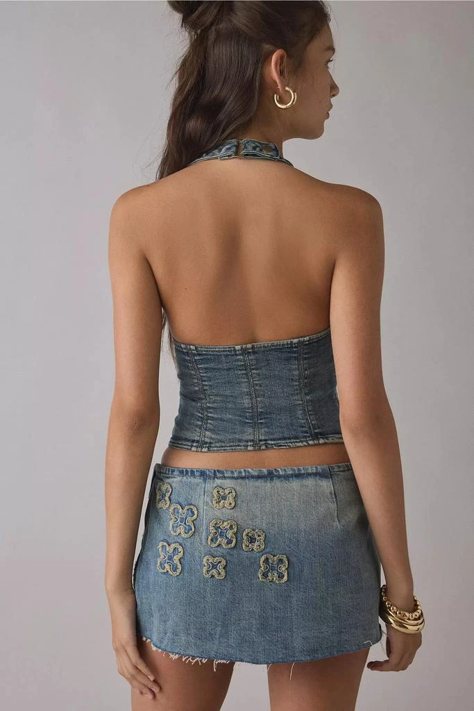 I.AM.GIA I.AM.GIA Fauna Halter Denim Corset Top 3