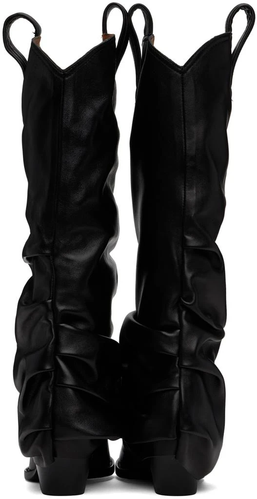 R13 Black Mid Cowboy Sleeve Boots 2