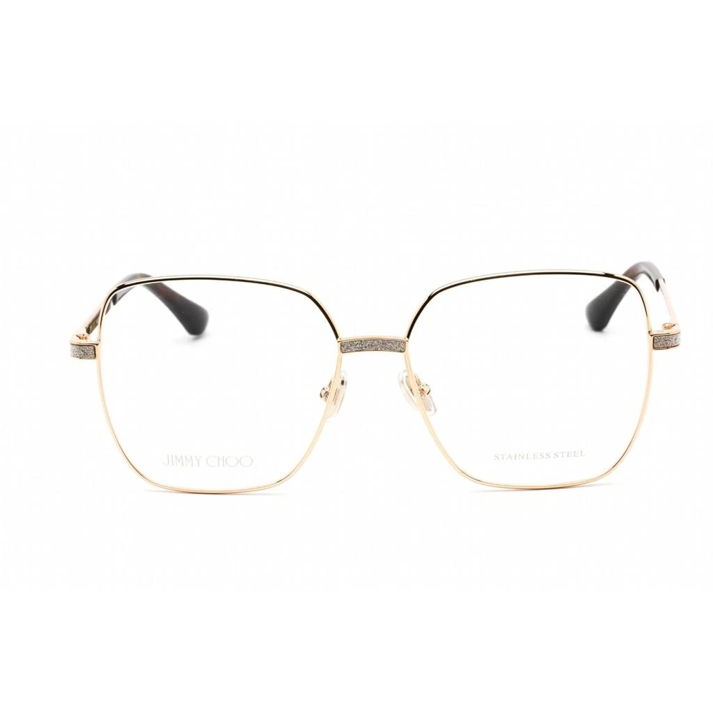 Jimmy Choo Jimmy Choo Women's Eyeglasses - Full Rim Square Gold/Havana Frame | JC354 006J 00 2