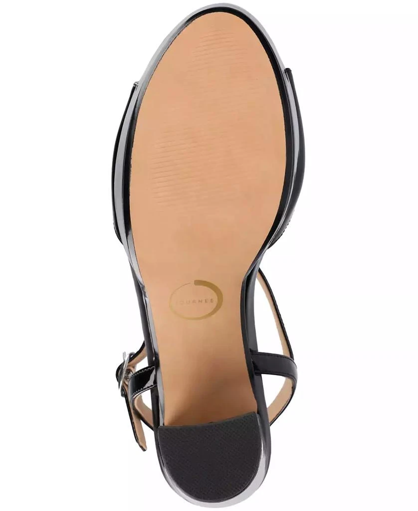 Journee Collection Women's Nalie T-Strap Platform Dress Sandals 5