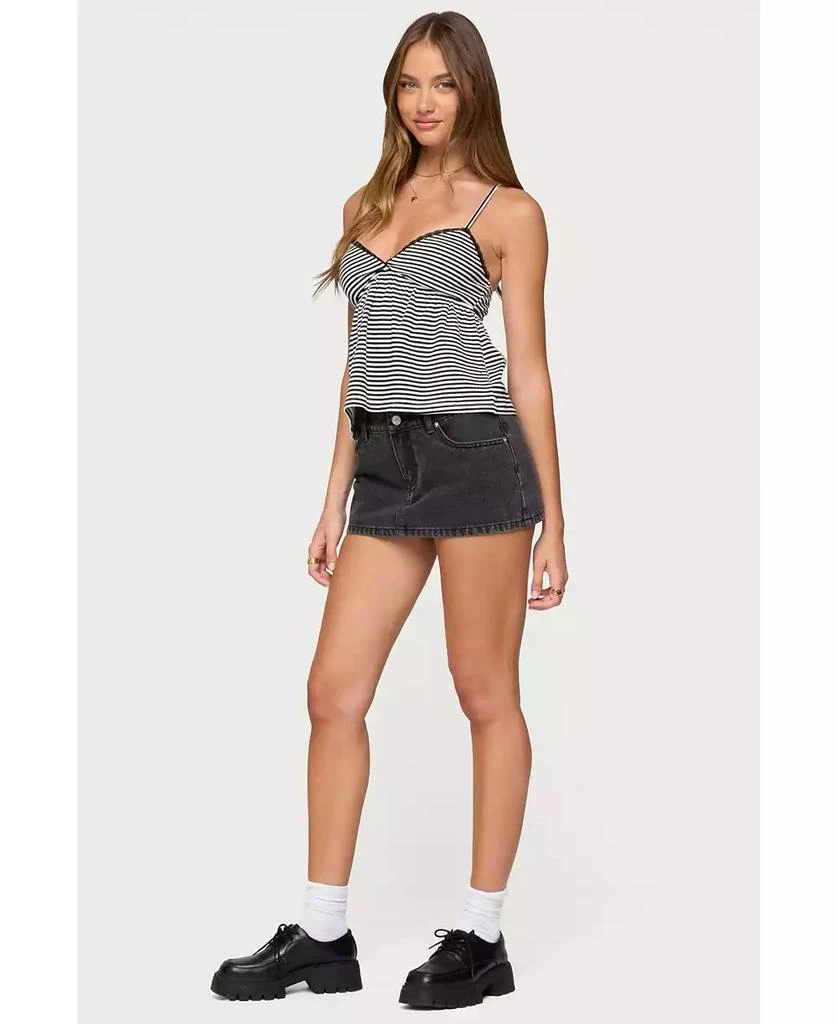 Edikted Women
s Orietta Striped Babydoll Top 3