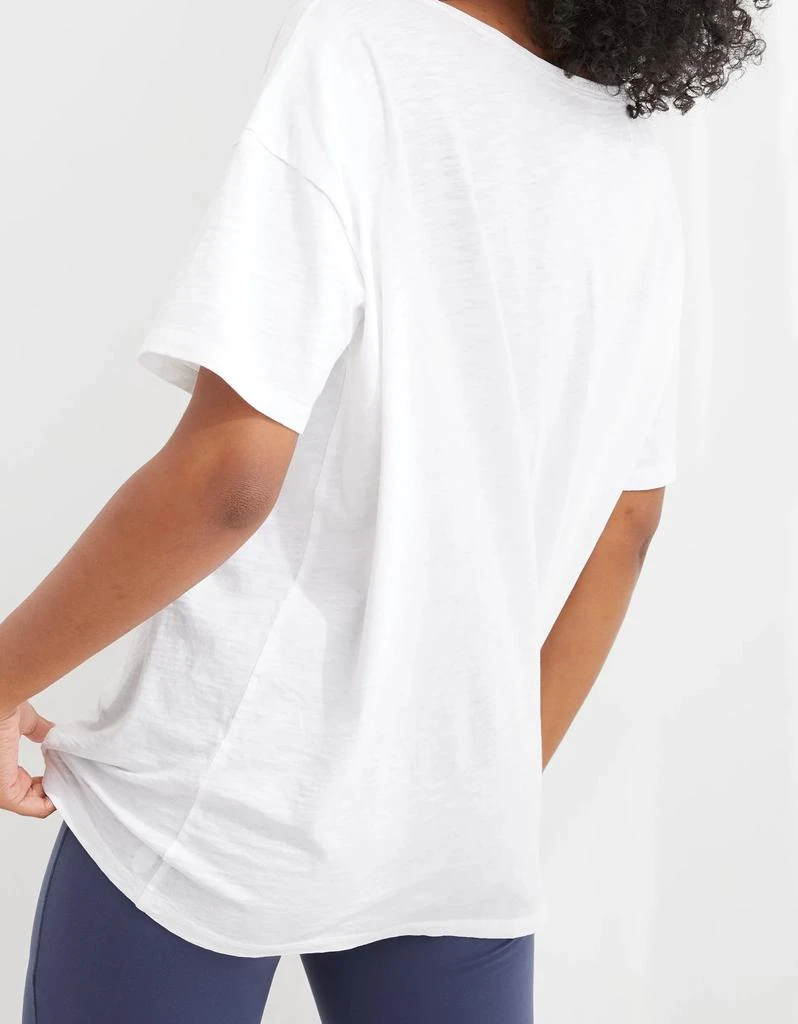 Aerie Aerie Distressed Basic V-Neck Boyfriend T-Shirt 2