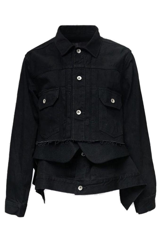 Navy Wool Melton & Denim Jacket – On Sale Now with Up to 70% Off