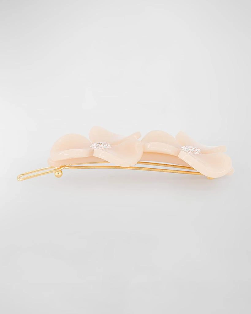 Alexandre de Paris Crystal Flower Barrette 3