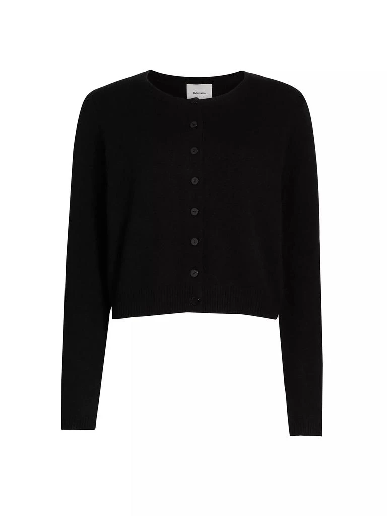 Reformation Clara Cashmere & Wool Crewneck Cardigan 1