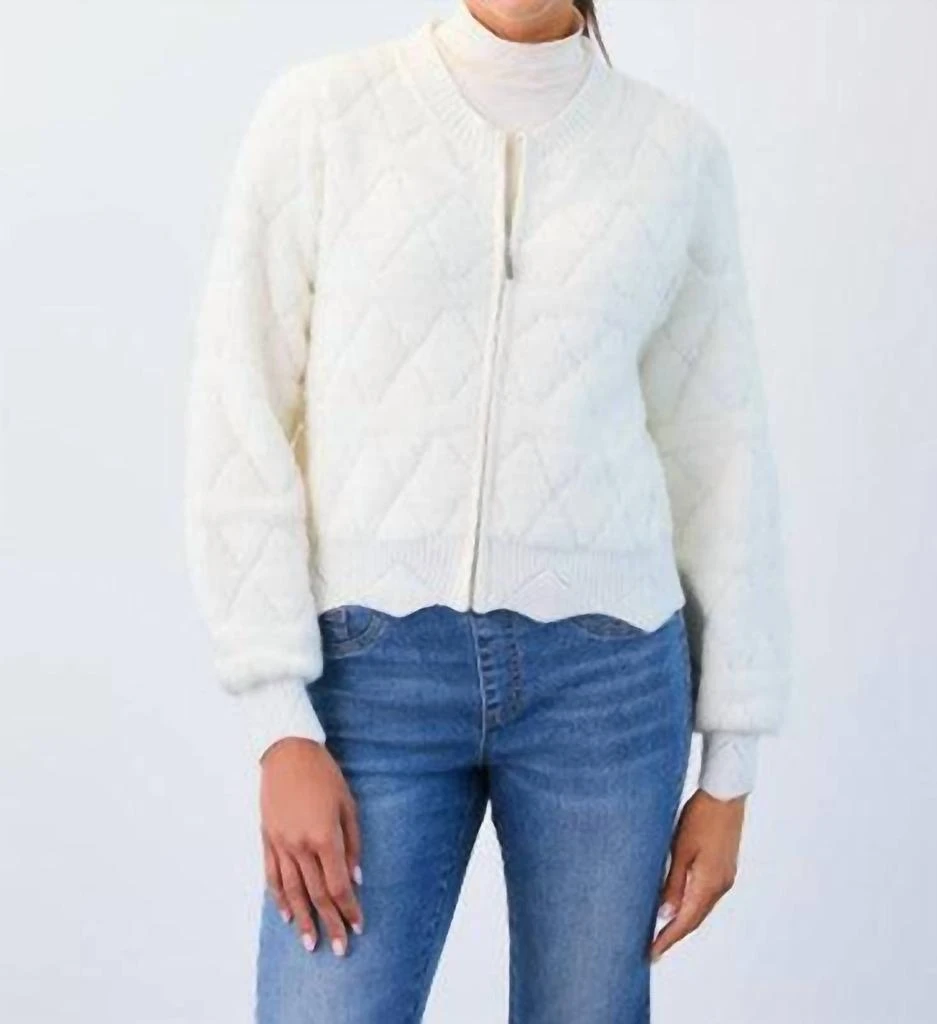 FDJ Fdj - Detachable Collar Bomber Sweater 2