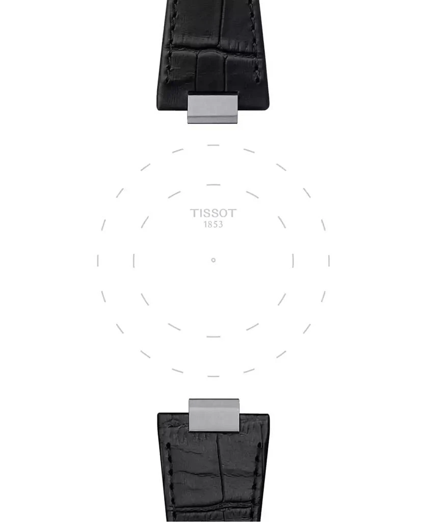 Tissot Official PRX Interchangeable Black Leather Watch Strap 3
