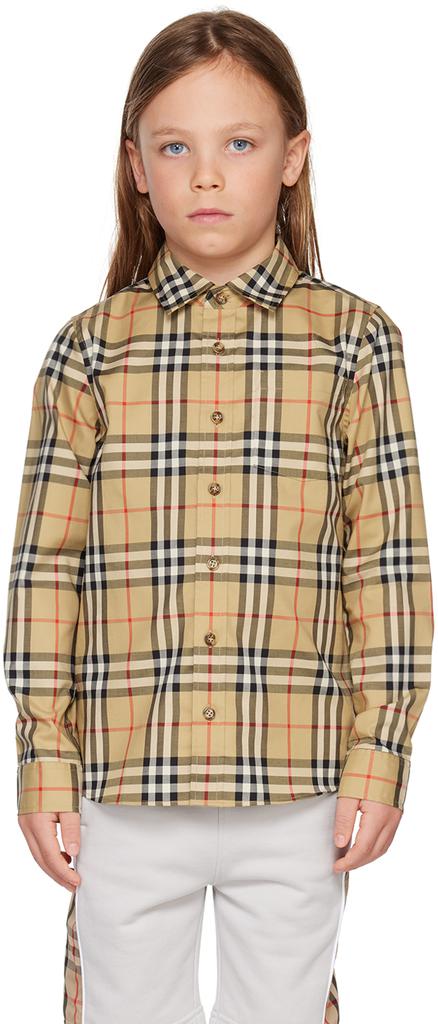 Burberry Kids Beige Vintage Check Shirt