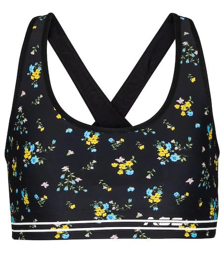 Adam Selman Sport Cross-Back floral sports bra 1