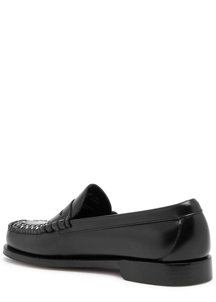 G.H BASS & CO Weejuns Larson Weave glossed leather loafers 2