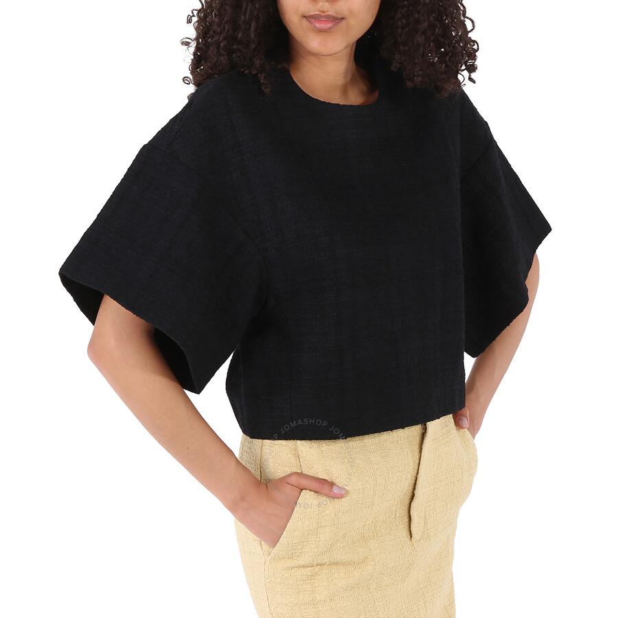 GAUCHERE Ladies Black Vlad Cropped Top