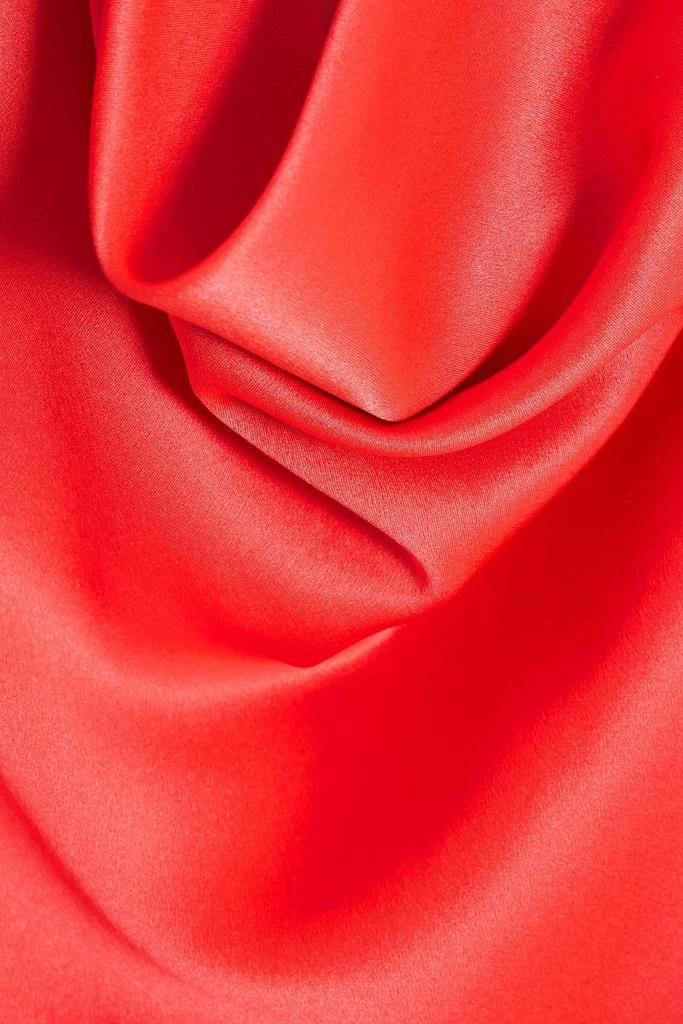 Michelle Mason Draped silk-satin maxi slip dress 4