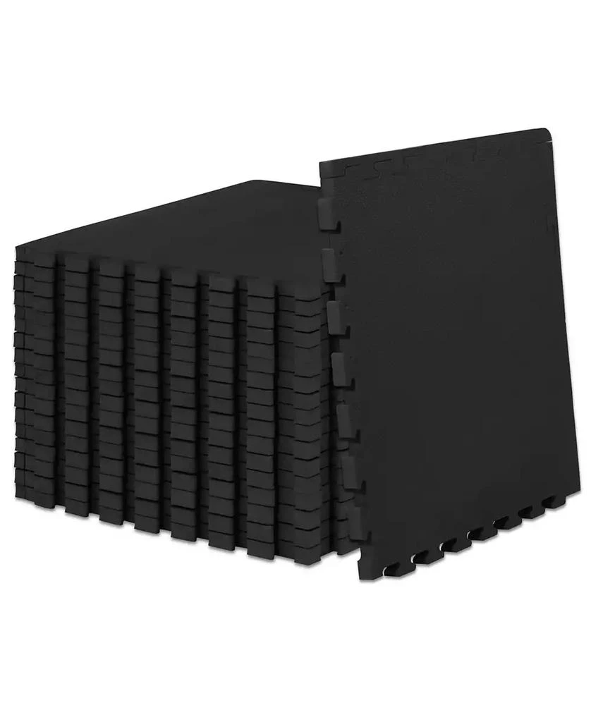 ProsourceFit Exercise Puzzle Mat 1-in, 72 Sq Ft - 18 Tiles