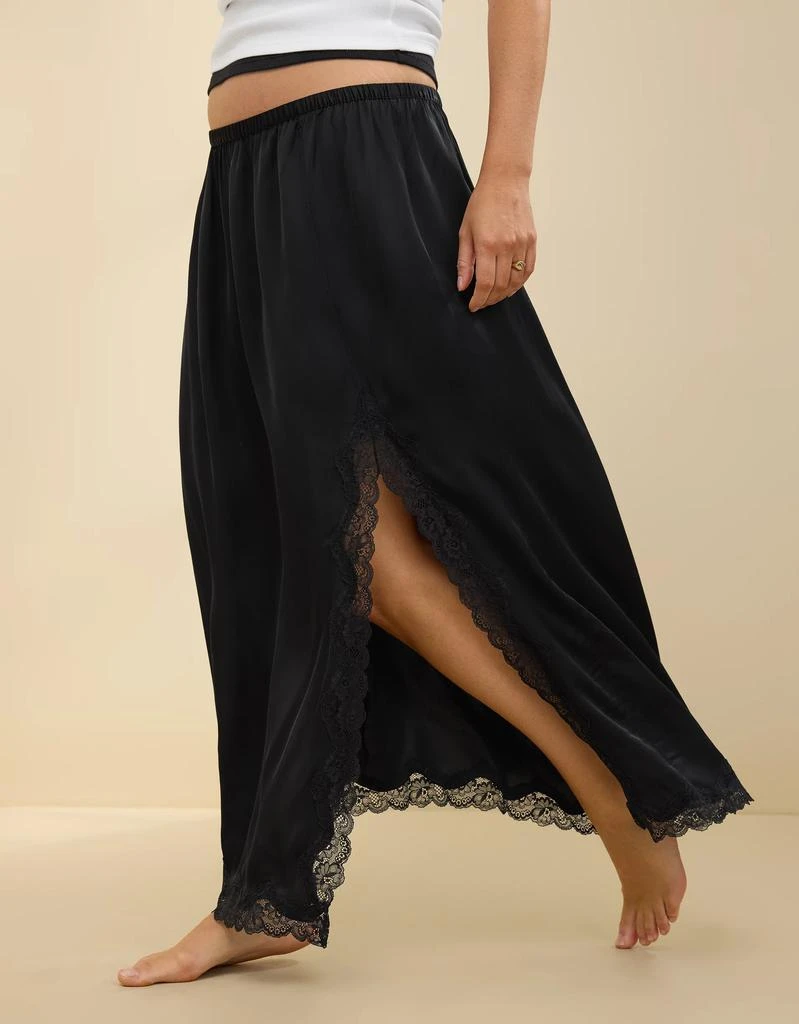 Aerie Aerie Satin Midi Skirt 5