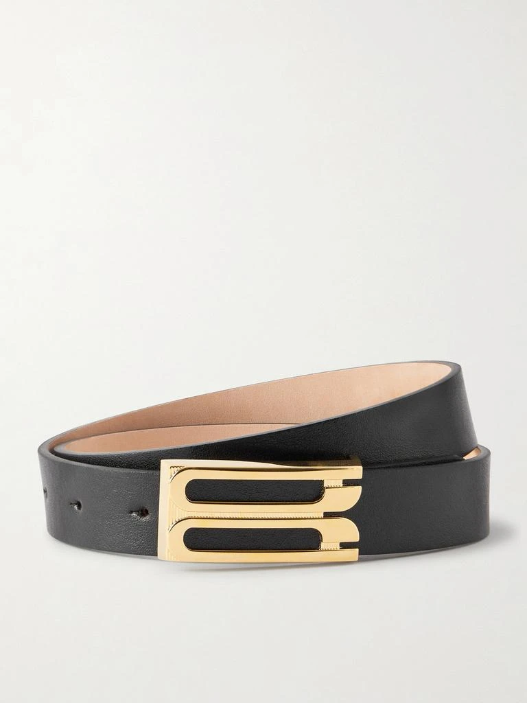 Victoria Beckham Frame Textured-leather Belt
