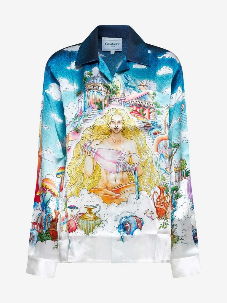Casablanca Silk twill The Road To Knowledge shirt 1