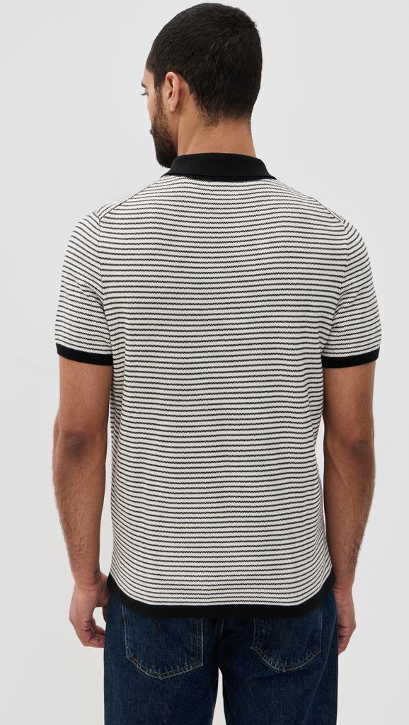 Billy Reid Striped Sweater Polo