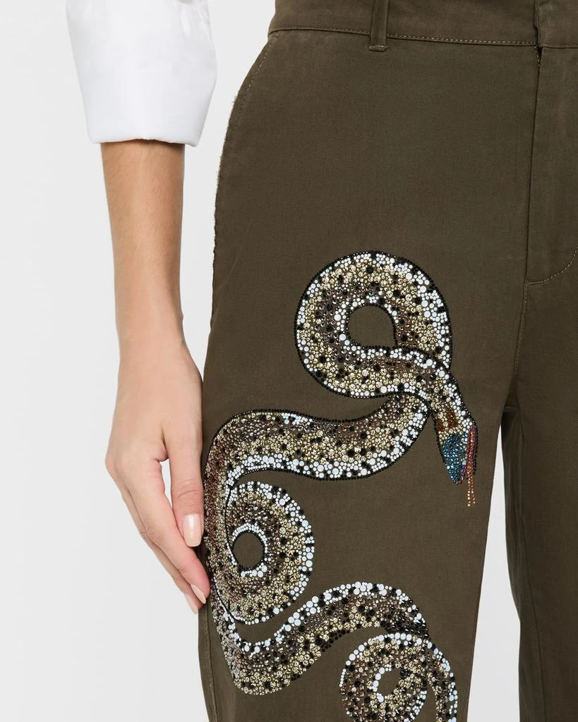 Libertine Reptilian Straight-Leg Ankle Chino Pants 5