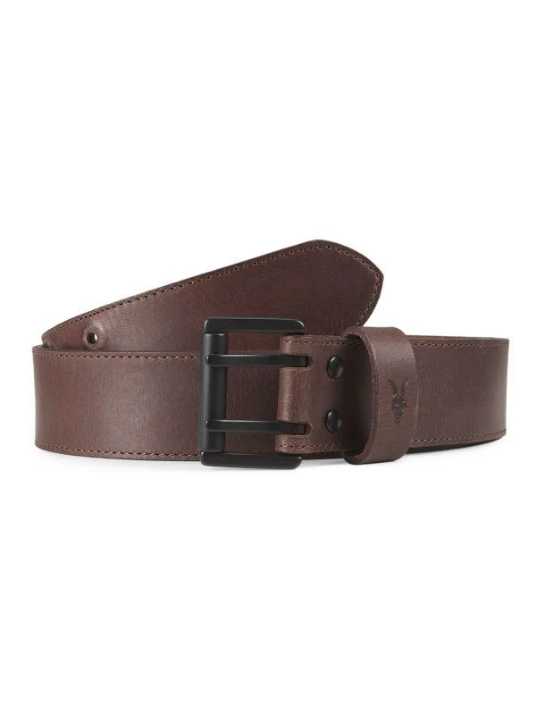 ALL SAINTS 38MM Covered Eyelet Leather Belt 1