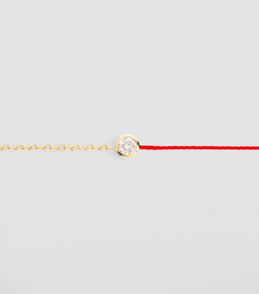Redline Yellow Gold and Diamond Pure Half-Chain Bracelet
