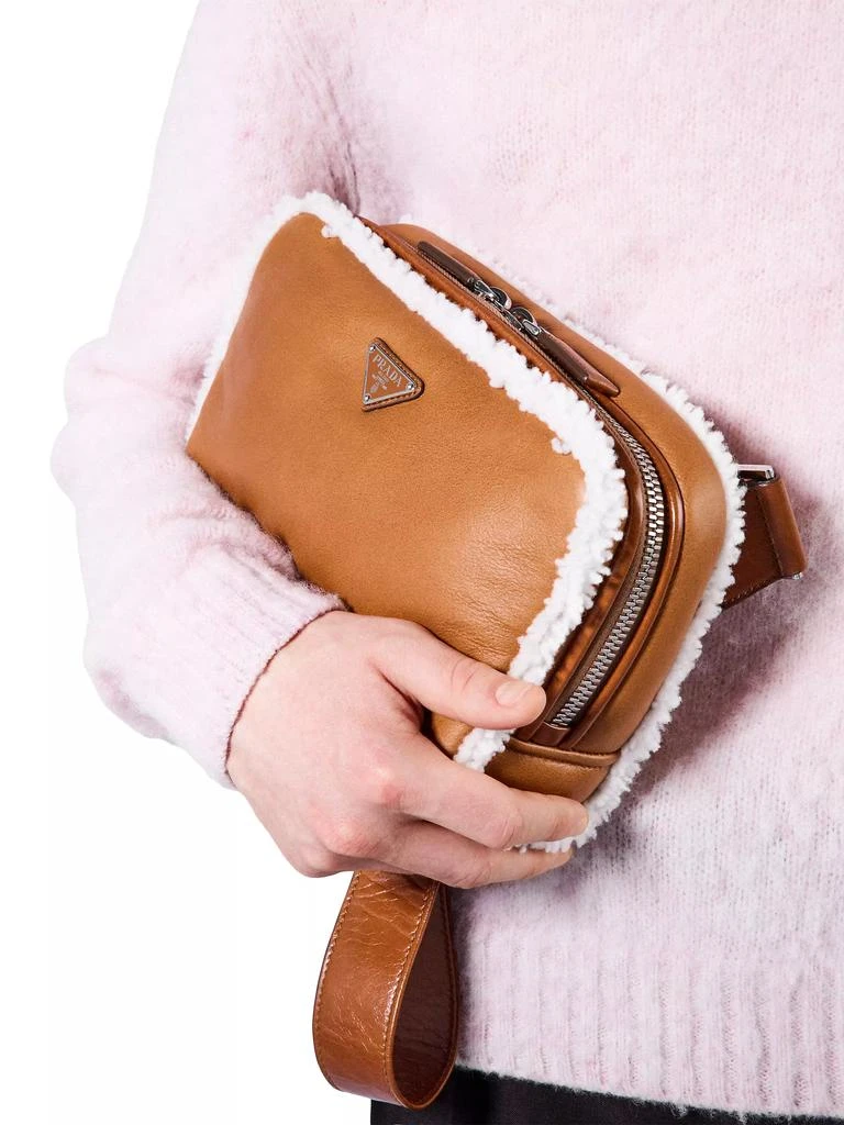 Prada Shearling Shoulder Bag 7