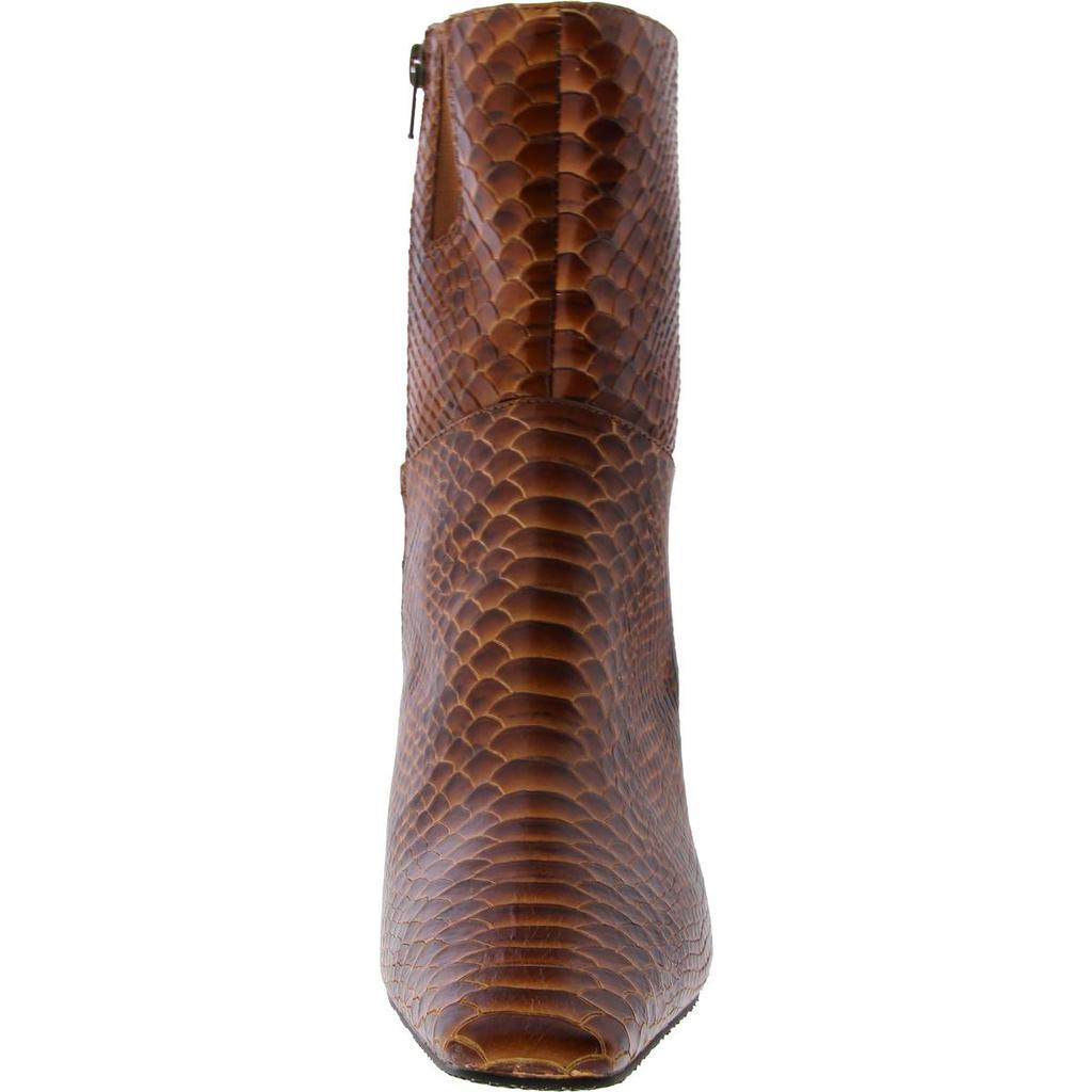 Donald J Pliner Hinda Womens Snake Print Embossed Ankle Boots