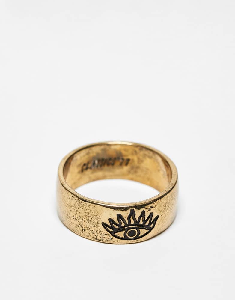 CLASSICS 77 Classics 77 all seeing eye band ring in vintage gold