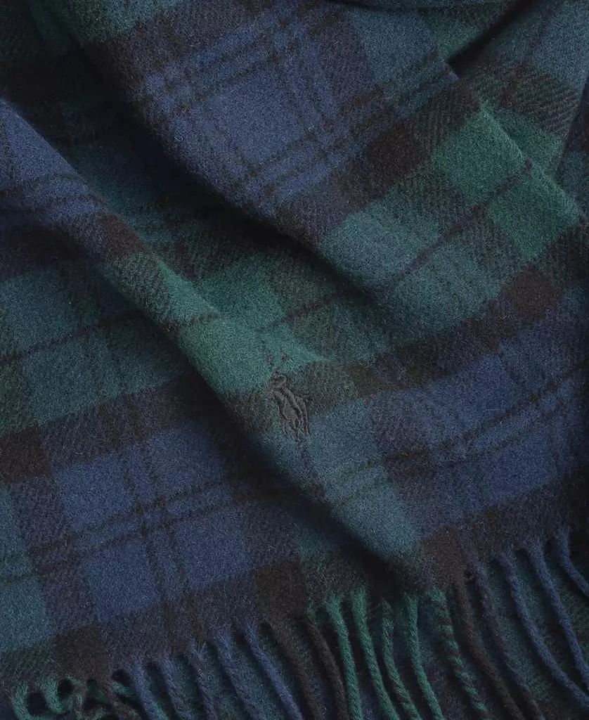 Ralph Lauren Men's Woolen Plaid Scarf 3