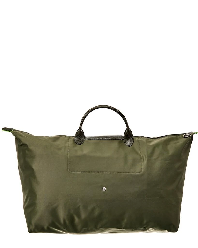 Longchamp Longchamp Le Pliage Green Medium Canvas & Leather Travel Bag 2