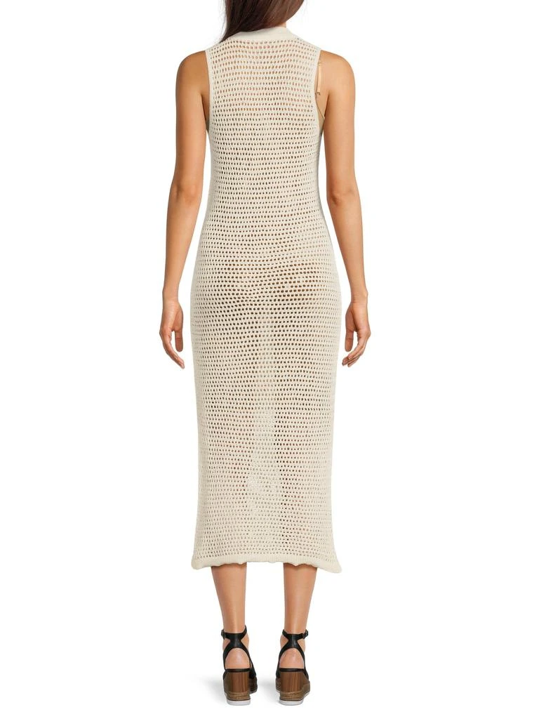 white knit long dress Alexandra Off Shoulder Knit Maxi Dress main image 0