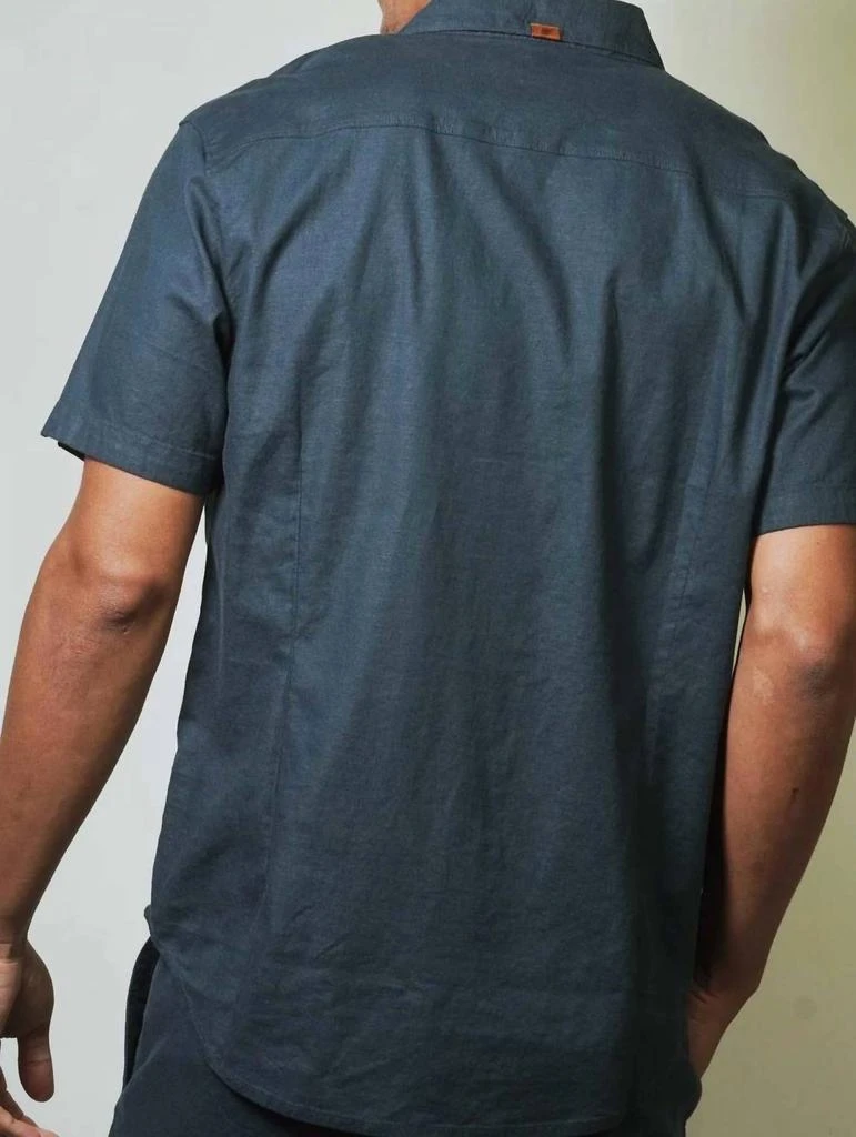 Fundamental Coast Bondi Short Sleeve Shirt In Maui Blue 2