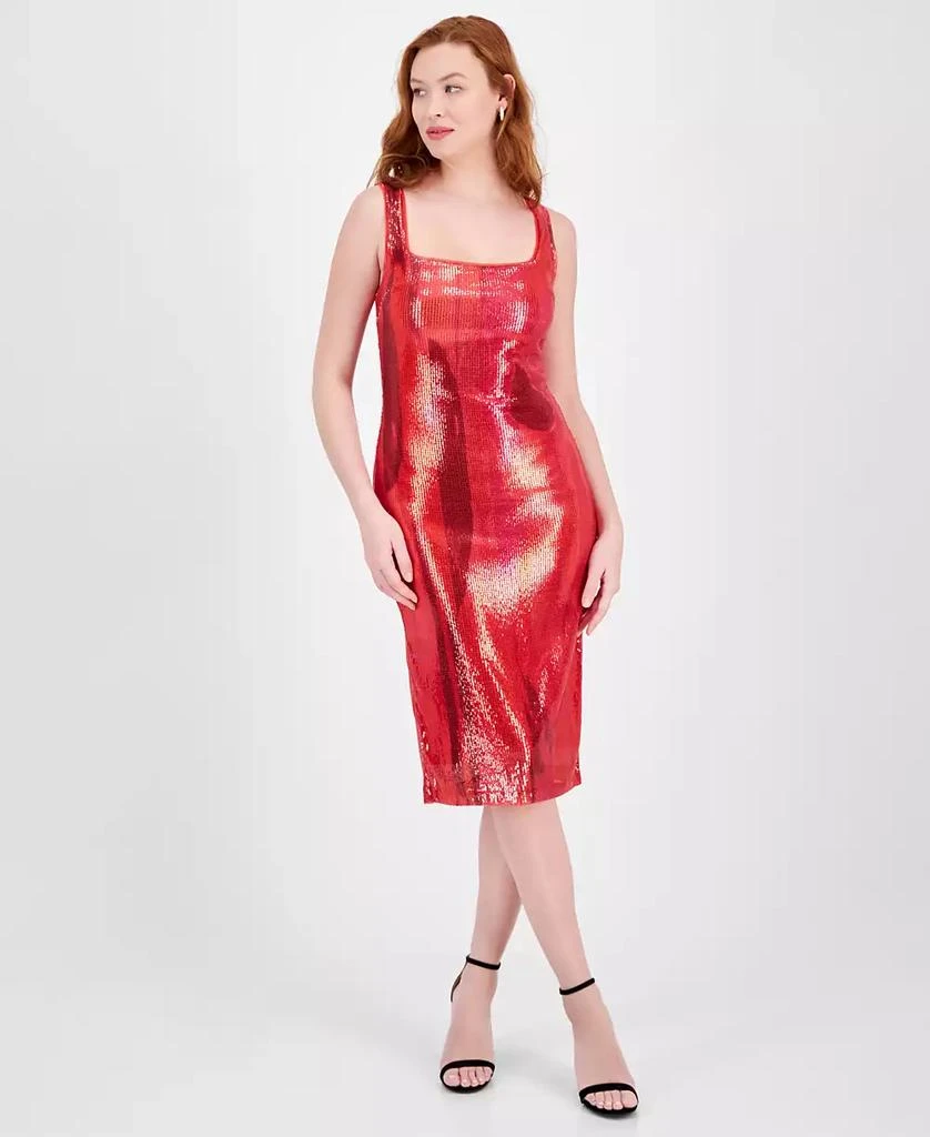 RACHEL Rachel Roy Women's Ariel Sequin Sleeveless Sheath Dress 1