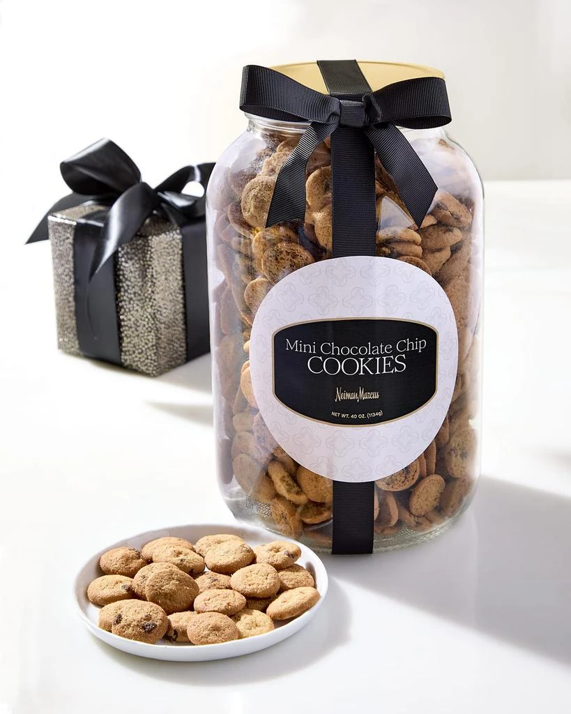 Neiman Marcus 40 oz. Mini Chocolate Chip Cookies in Jar 1