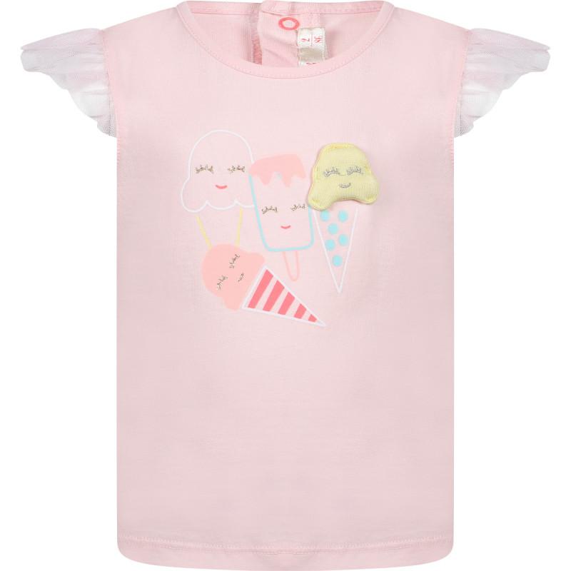 Billieblush Ice cream cone print t shirt in pink