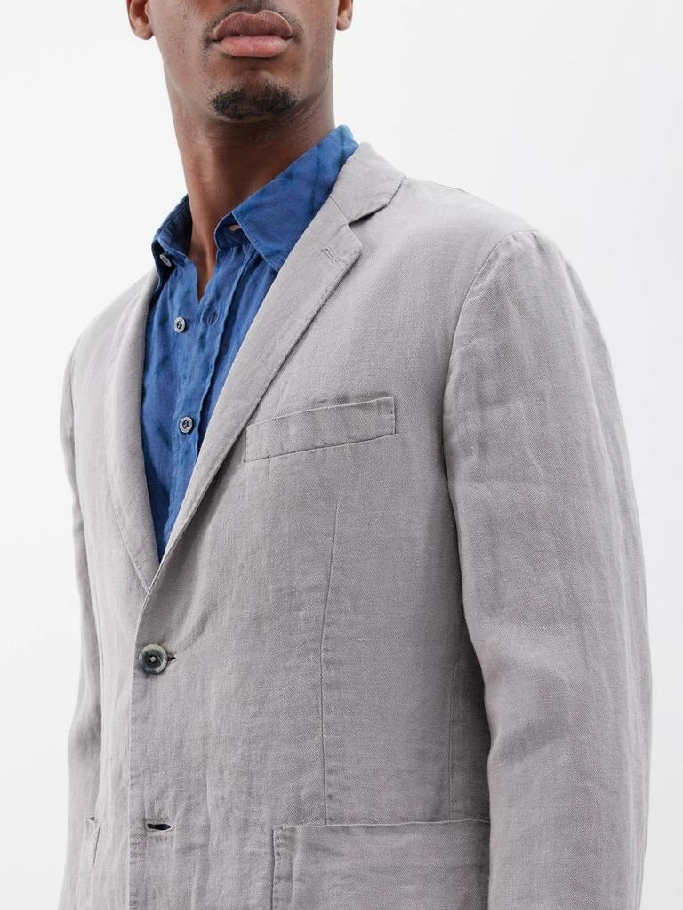 120% Lino Patch-pocket linen suit jacket 3