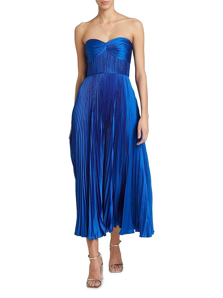 AMUR Pleated Strapless Belle Dress 2